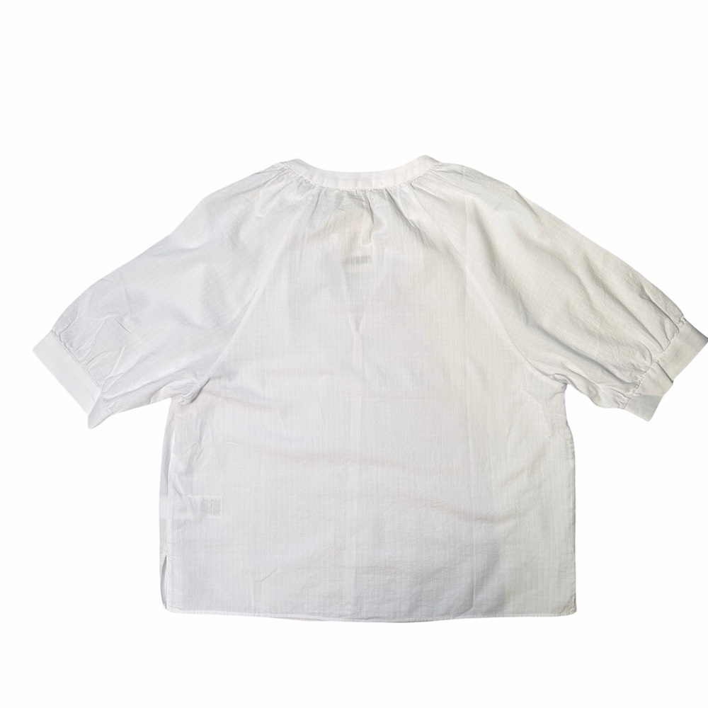 Everlane The Gauze Gathered Top in White, Size S NWT - Picture 3 of 16